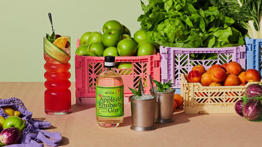Green Apple & Rhubarb Gin Cocktails